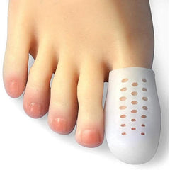 10 Pcs Toe Protector Sleeves with Holes for Relief from Toe Issues