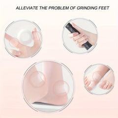 Women's Transparent Shoe Heel Stickers Anti-wear Pads for High Heels