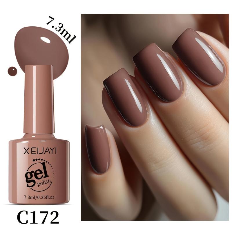 Autumn & Winter Gel Nail Polish Collection 9 Shades UV LED Soak Off Alcohol Glos