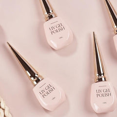 6pcs Nude & Pink Gel Nail Polish Set Alcohol Fragrance for Fall Winter