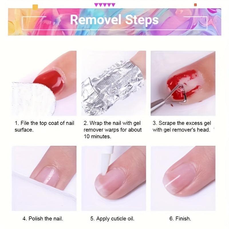 6pcs Nude & Pink Gel Nail Polish Set Alcohol Fragrance for Fall Winter