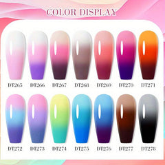 Temperature Changing Gel Polish Reflective Glitter