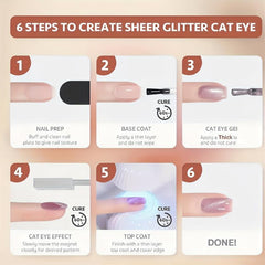 XIEJIAYI UV Gel Nail Polish Heart Patterned Shimmery Finish