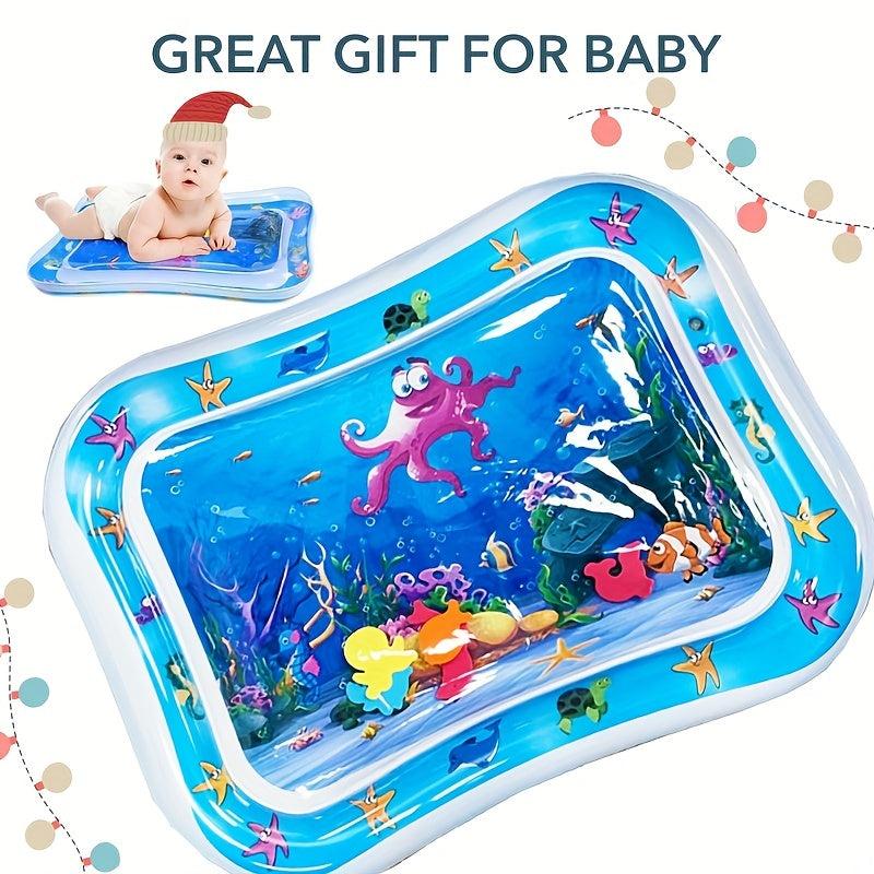 Inflatable Tummy Time Water Mat - Baby & Toddler Play Activity Center