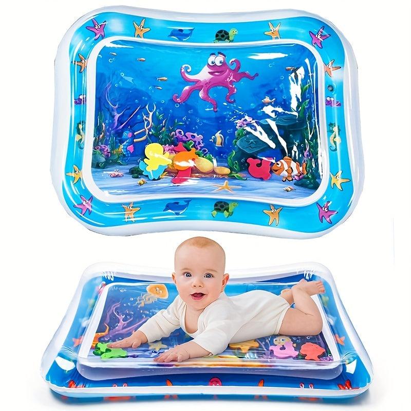 Inflatable Tummy Time Water Mat - Baby & Toddler Play Activity Center