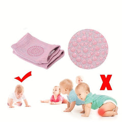 4 Pairs Baby Crawling Knee Pads Non Slip Protective Kneepads