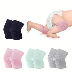 4 Pairs Baby Crawling Knee Pads Non Slip Protective Kneepads