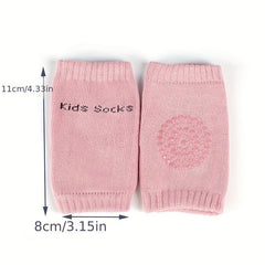 4 Pairs Baby Crawling Knee Pads Non Slip Protective Kneepads