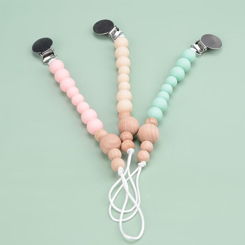 Silicone Pacifier Clip Chain BPA Baby Teether Toy