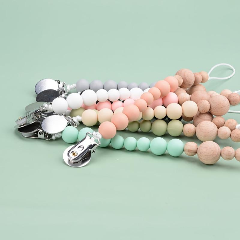 Silicone Pacifier Clip Chain BPA Baby Teether Toy