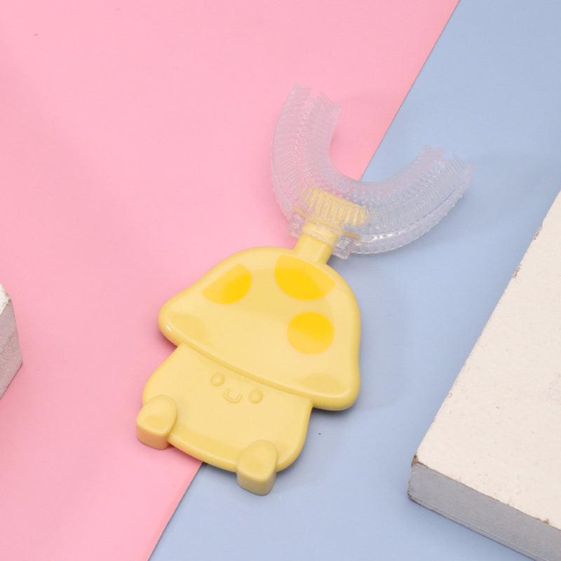 2 Years Kids' U Shaped Toothbrush Silicone for Oral Cleaning