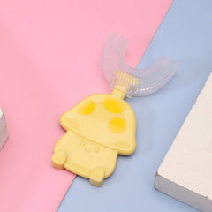 2 Years Kids' U Shaped Toothbrush Silicone for Oral Cleaning