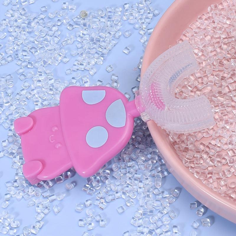 2 Years Kids' U Shaped Toothbrush Silicone for Oral Cleaning