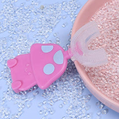 2 Years Kids' U Shaped Toothbrush Silicone for Oral Cleaning