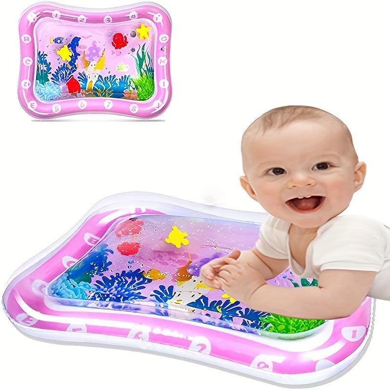 Inflatable Tummy Time Mat For Babies Pink