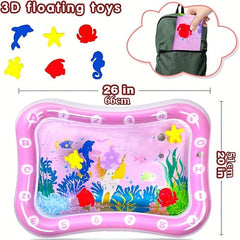 Inflatable Tummy Time Mat For Babies Pink