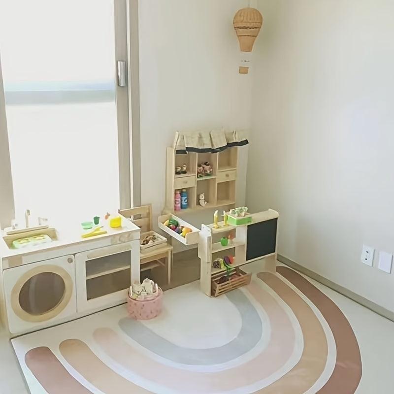 Rainbow Crawling Mat for Kids' Bedroom & Living Room