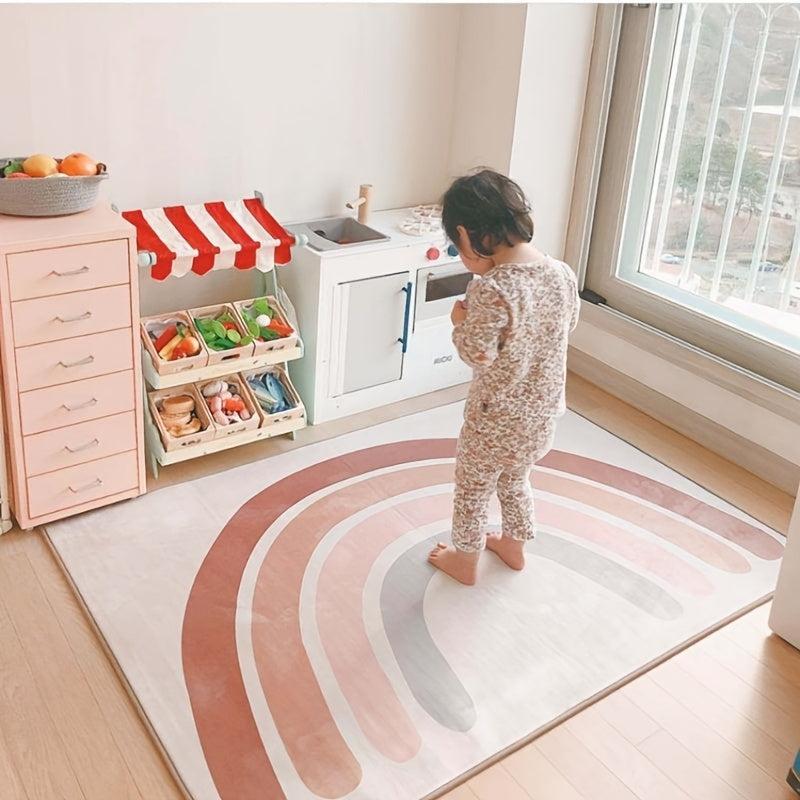 Rainbow Crawling Mat for Kids' Bedroom & Living Room