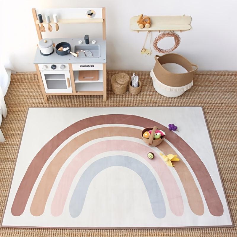 Rainbow Crawling Mat for Kids' Bedroom & Living Room