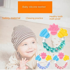 Baby Bite Music Molar Stick Teether Bell Rattle Silicone Teether