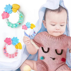 Baby Bite Music Molar Stick Teether Bell Rattle Silicone Teether