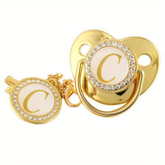 High Pacifier 26 Letters Baby Pacifier With Chain Clip