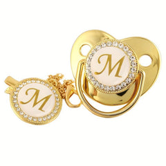 High Pacifier 26 Letters Baby Pacifier With Chain Clip