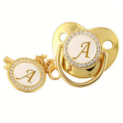 High Pacifier 26 Letters Baby Pacifier With Chain Clip