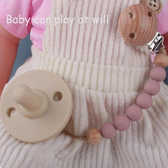 Beech Pacifier Clip for Baby's Safety