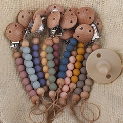 Beech Pacifier Clip for Baby's Safety