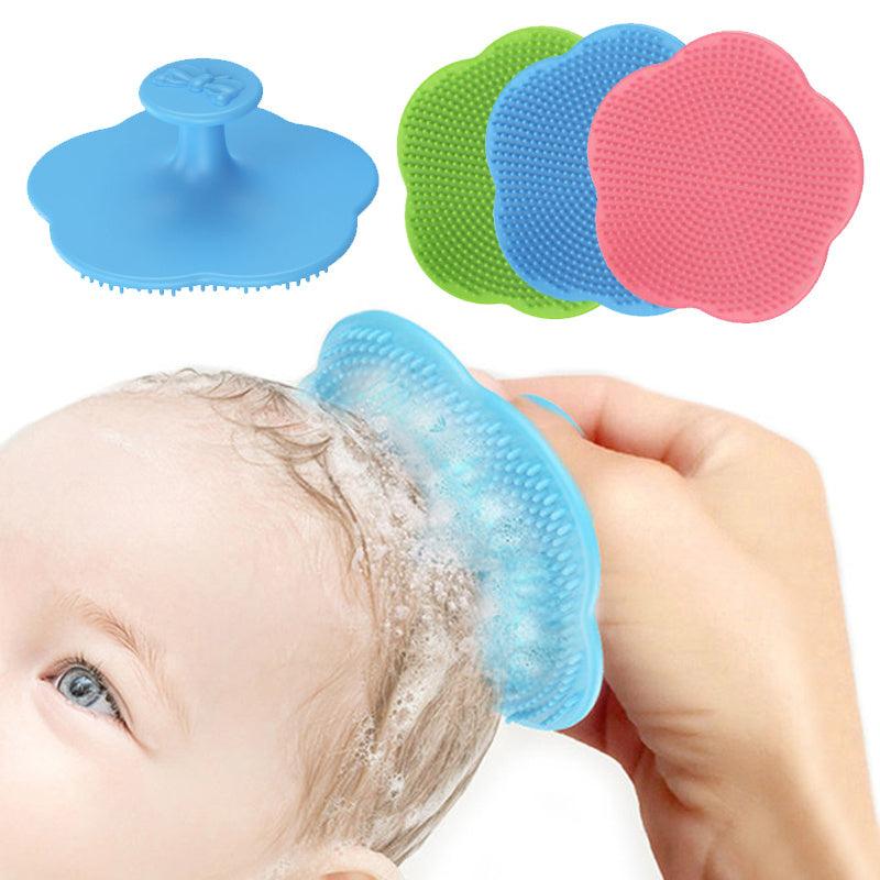 Soft Head Fat Comb Infant Bathing Hair Cleaning Brush Head Massager Comb