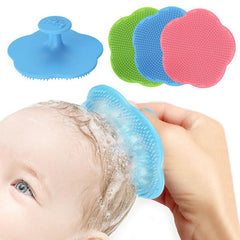 Soft Head Fat Comb Infant Bathing Hair Cleaning Brush Head Massager Comb