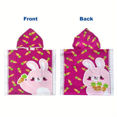 Kids Hooded Bath Towel Soft & Absorbent Quick Dry