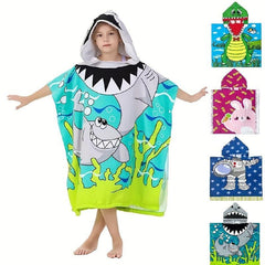 Kids Hooded Bath Towel Soft & Absorbent Quick Dry