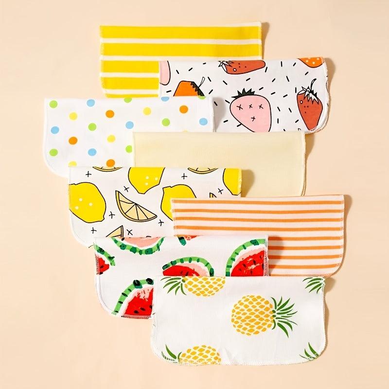 8pcs Baby Washcloths Soft Cotton Infant Bath Towel