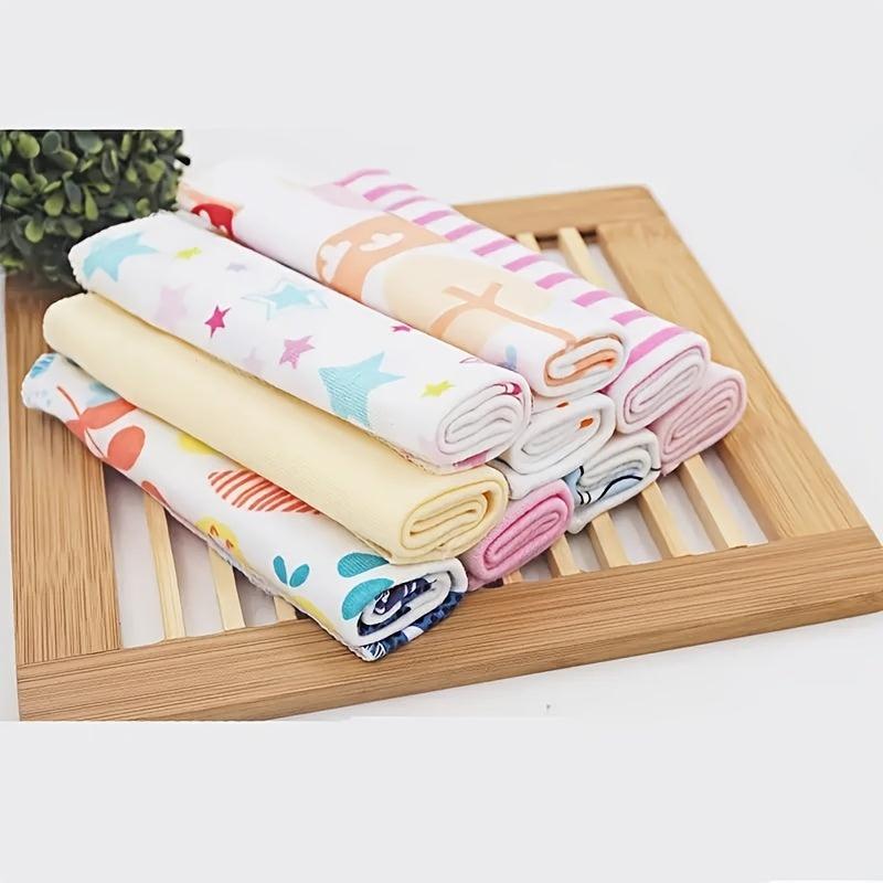 8pcs Baby Washcloths Soft Cotton Infant Bath Towel