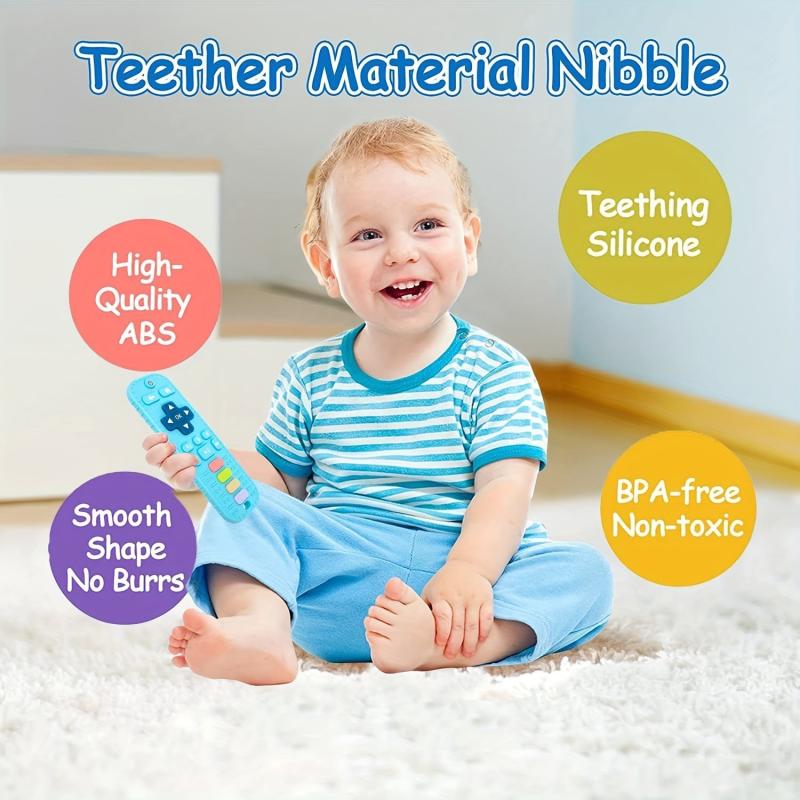 Remote Control Shape Baby Teething Toys for Babies 6-24 Months