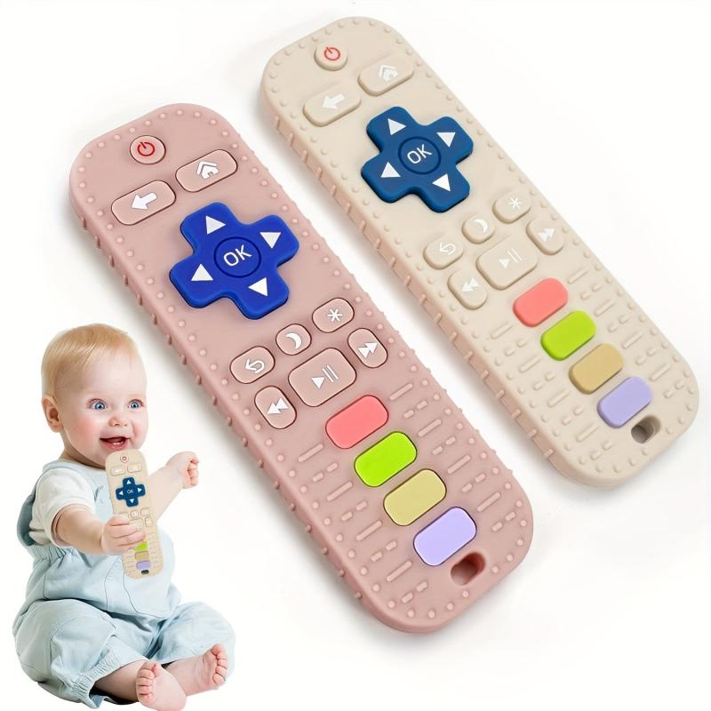 Remote Control Shape Baby Teething Toys for Babies 6-24 Months