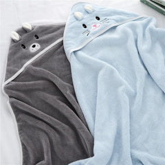Soft Hooded Towel Blanket for Baby Boys Girls
