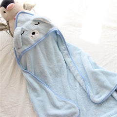 Soft Hooded Towel Blanket for Baby Boys Girls