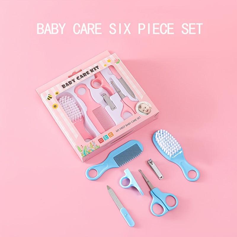 6 Pcs Newborn Baby Nail Hair Care Kit Infant Grooming Set