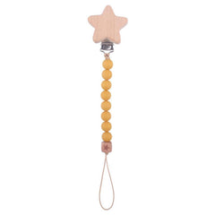 Stylish Beech Pacifier Clip for Secure Attachment
