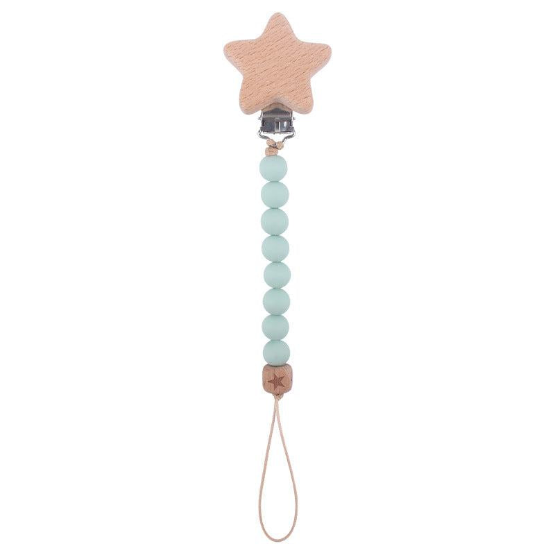Stylish Beech Pacifier Clip for Secure Attachment