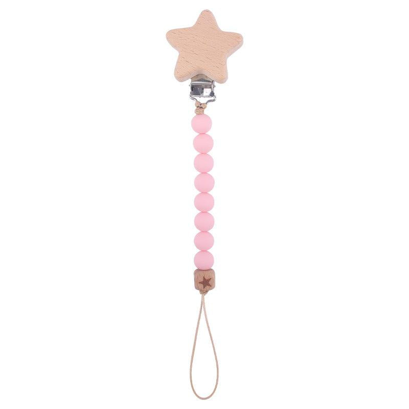 Stylish Beech Pacifier Clip for Secure Attachment