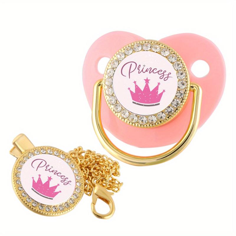 Princess Baby Pacifier Set with Clip