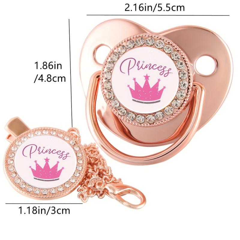 Princess Baby Pacifier Set with Clip