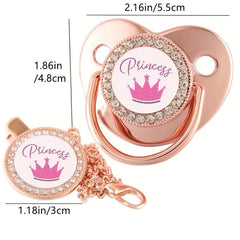 Princess Baby Pacifier Set with Clip