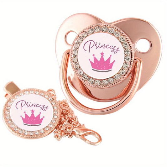 Princess Baby Pacifier Set with Clip