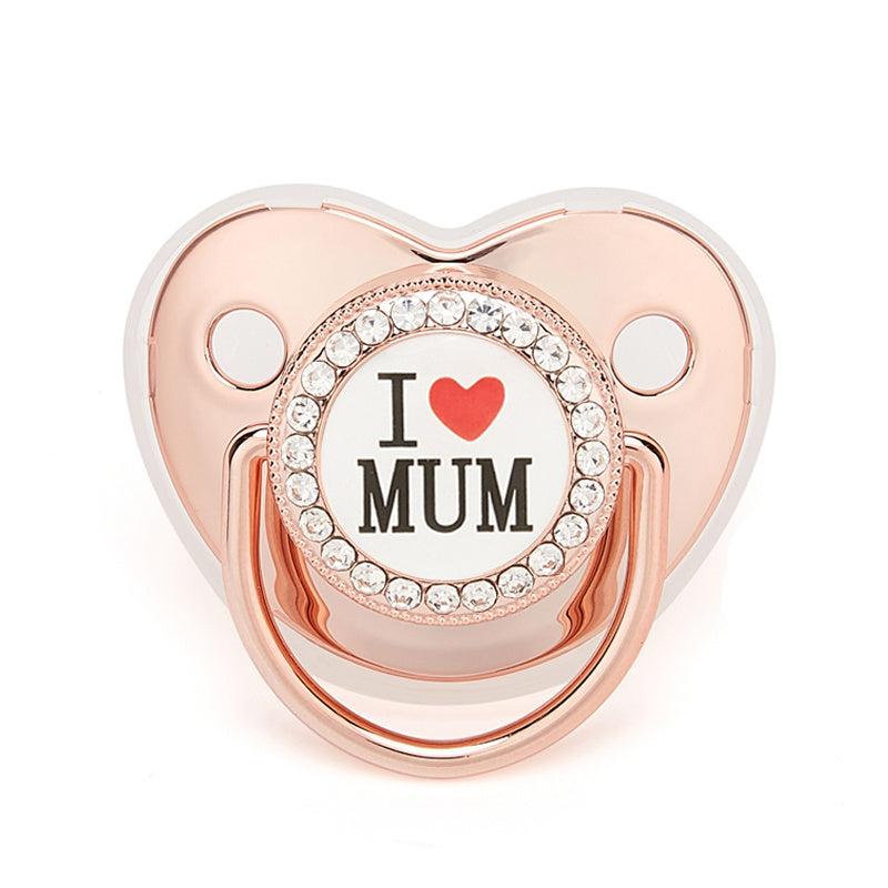 Hot Baby Pacifier I Love Mom Kiss Baby Single Love Mom Smooth