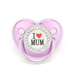 Hot Baby Pacifier I Love Mom Kiss Baby Single Love Mom Smooth